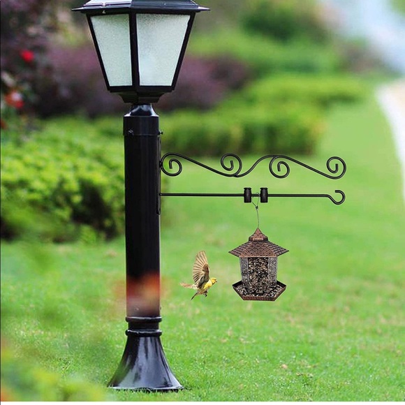 NWT HCX Black Wall Garden Flag Holder Stand Wall Stand Mailbox Pole Hanger Porch - Picture 8 of 9